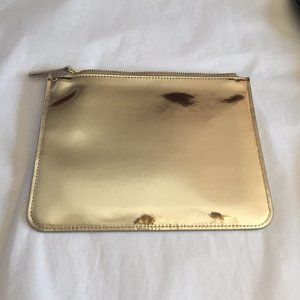West Emory Gold Reflective Mirror Pouch NWOT